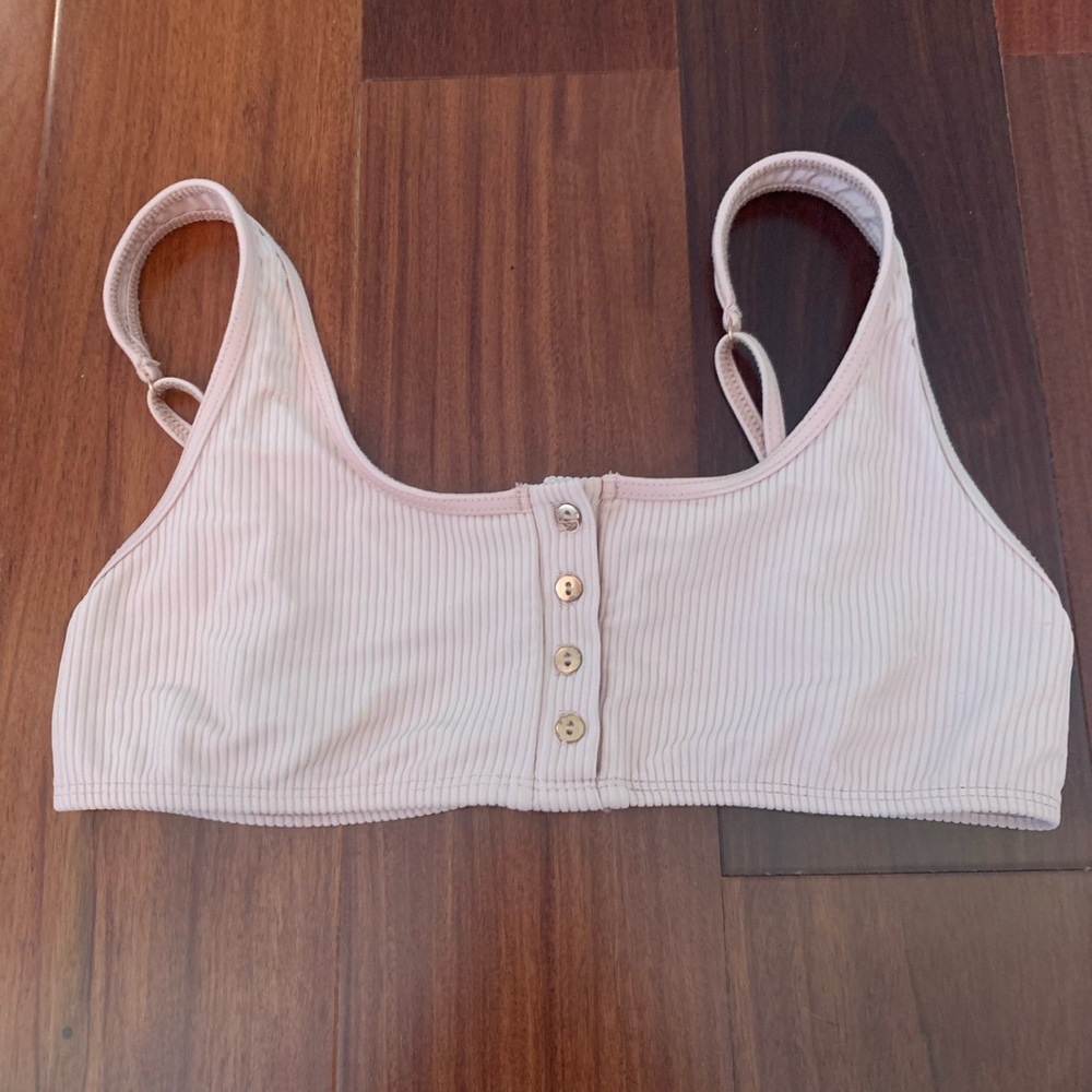 Frankies Bikinis button down bikini top